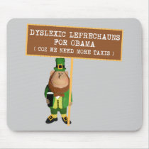 Spoof dyslexic anti Obama Mousepads