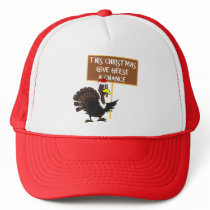 Spoof give peace a chance trucker hat