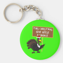 Spoof give peace a chance key chains