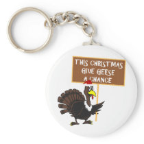 Spoof give peace a chance keychains