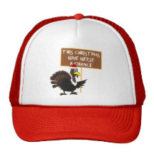 Spoof give peace a chance trucker hat