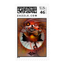 Spook moon postage