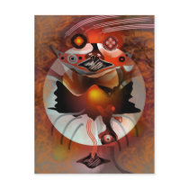 Spook moon postcards