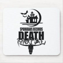 Spookhaus Records Death Metal Logo Mouse Mats