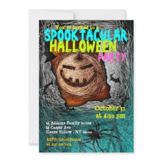 Spooktacular Halloween Party Invitation Pumpkin invitation