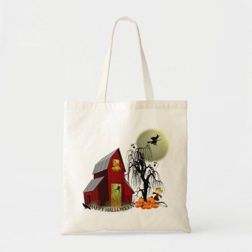 Spooky Barn Trick-or-Treat Bag bag