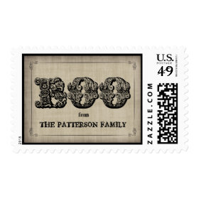 Spooky BOO Gothic Halloween Postage