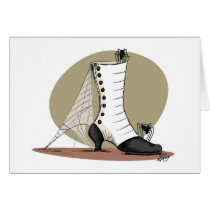 Spooky Boot Note Card cards