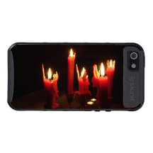 Spooky candles in the dark iPhone 5 case