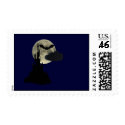 spooky castle in full moon postage by spootakular spooky castle in full moon postage