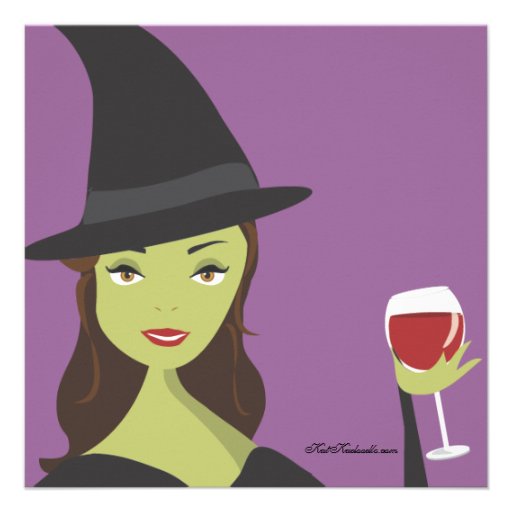 Spooky Chic Witch Party Halloween Invitation