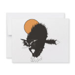 Spooky Classic Cat Personalized Announcement