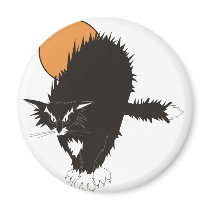 Spooky Classic Cat magnets