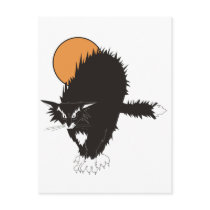 Spooky Classic Cat postcards