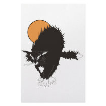 Spooky Classic Cat stationery by LSDmeCom Spooky Classic Cat stationery