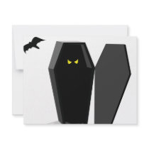 Spooky Coffin invitations