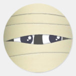 Spooky Cute Mummy Head Halloween Sticker