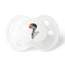 Spooky Dia de Los Muertos Girl Baby Pacifiers