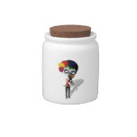 Spooky Dia de Los Muertos Girl Candy Dishes