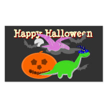 Spooky Dinosaurs Happy Halloween Cards Business Card