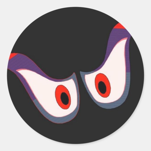 spooky eyes halloween sticker | Zazzle