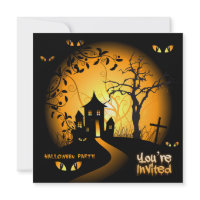 Spooky Eyes Haunted House Invitation