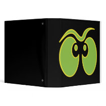 spooky eyes in the dark notebook binders