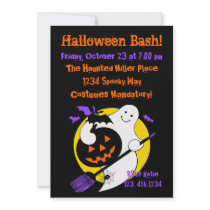 Spooky Ghost Custom Halloween Invitation
