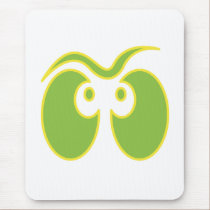 spooky ghost eyes mousepads