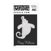 Spooky Ghost Postage Stamp by HolidayFun Spooky Ghost Postage Stamp