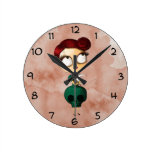Spooky girl with Opossum Clock