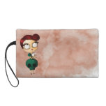 Spooky girl with Opossum Wristlet Purses