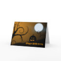 Spooky Greetings Orange cards