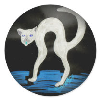 Spooky Halloween Cat stickers by eelkat Spooky Halloween Cat stickers