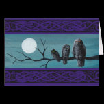 Spooky Halloween Owls cards