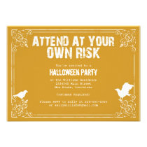 Spooky Halloween Party Custom Invites