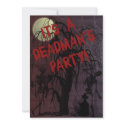 Spooky Halloween Party Invitation invitation
