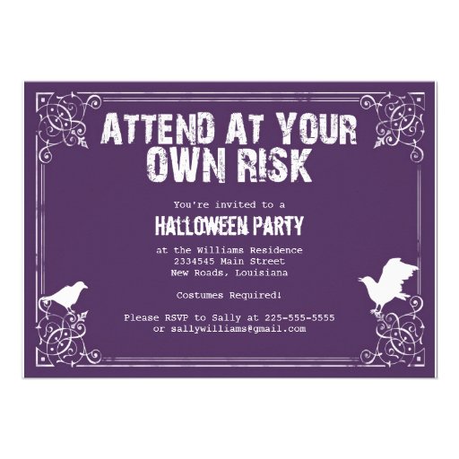 Spooky Halloween Party Invite