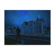 Spooky Halloween Postcard
