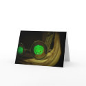 Spooky Halloween Pumpkin Hologram Specs Card