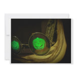 Spooky Halloween Pumpkin Hologram Specs Invitation