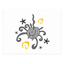 Spooky Halloween Spider postcards