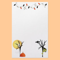 Spooky Halloween stationery