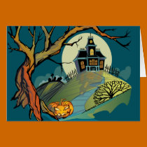 Spooky Haunted House cards