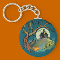 Spooky Haunted House keychains