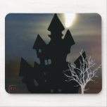 Spooky Haunted House Mouse Pad