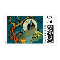 Spooky Haunted House postage by AHalloweenTrail Spooky Haunted House postage