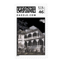 Spooky Haunted House postage by Designdivaad Spooky Haunted House postage