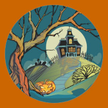 Spooky Haunted House stickers