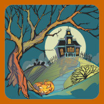 Spooky Haunted House stickers